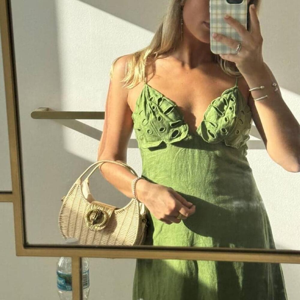 Farm rio green maxi dress